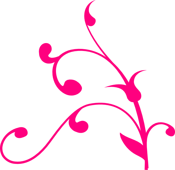 Pink Swirl Thing Clip Art At Clkercom Vector Online - Pink Swirl Border Design (600x584), Png Download