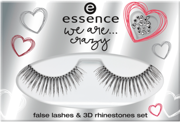 Essence We Are Crazy False Lashes & 3d Rhinestones - Essence False Lashes (350x350), Png Download