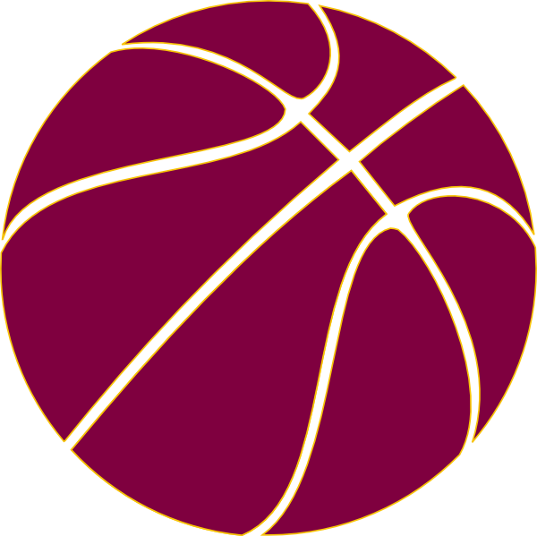 Basketball Clipart Black And White (600x599), Png Download