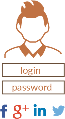 Social Login For Easy Customer Registration And Data - Illustration (474x473), Png Download