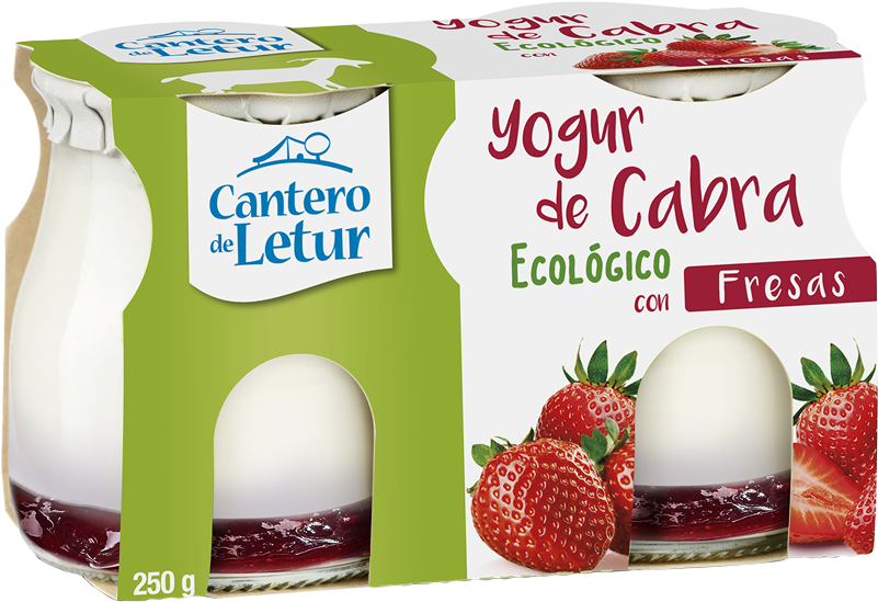 Yogur De Cabra Con Fresas - Yogur De Cabra Desnatado Ecológico (800x800), Png Download