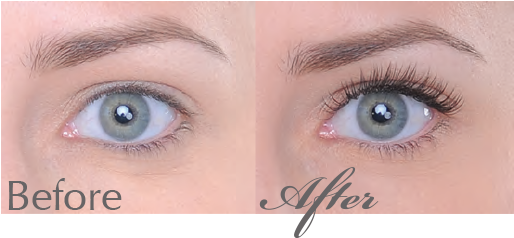 Spa Packages - Subtle Eyelash Extensions Before And After (513x257), Png Download