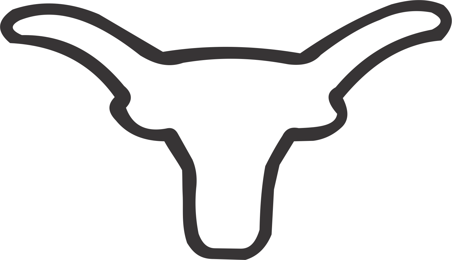 Longhorn - Peace Sign (1532x882), Png Download