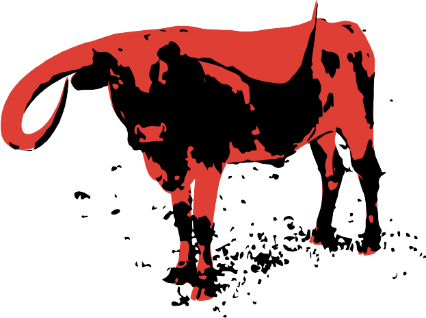 Texas Longhorn - Dairy Cow (623x464), Png Download