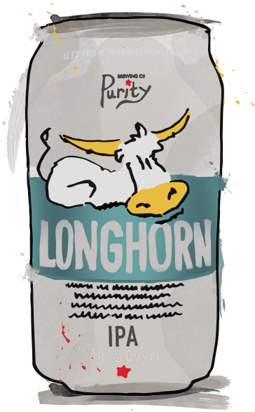 Longhorn - Purity Brewery (600x800), Png Download