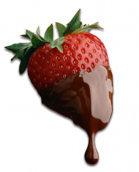 Adicional De Chocolate De Leche - Chocolate Covered Strawberry Png (350x350), Png Download