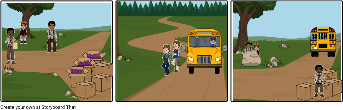 Cajas De Carton - Cajas De Carton Story Board (1164x385), Png Download