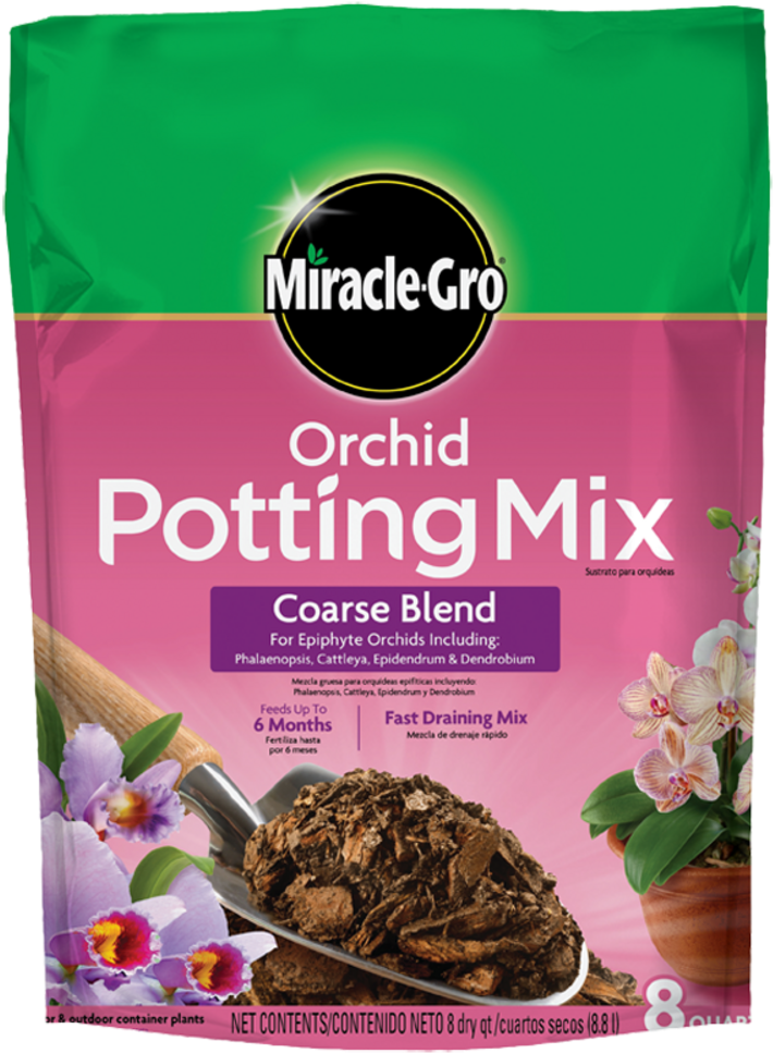 Sustrato Para Orquídeas De Miracle Gro, Mezcla Gruesa - Miracle Gro Orchid Potting Mix (741x1000), Png Download