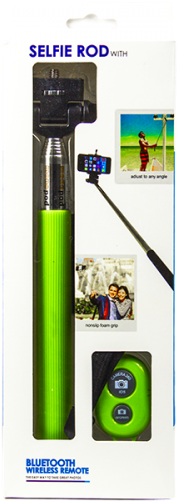 Selfie Stick W/bluetooth Controller (assorted Colors) - Selfie Stick (500x500), Png Download