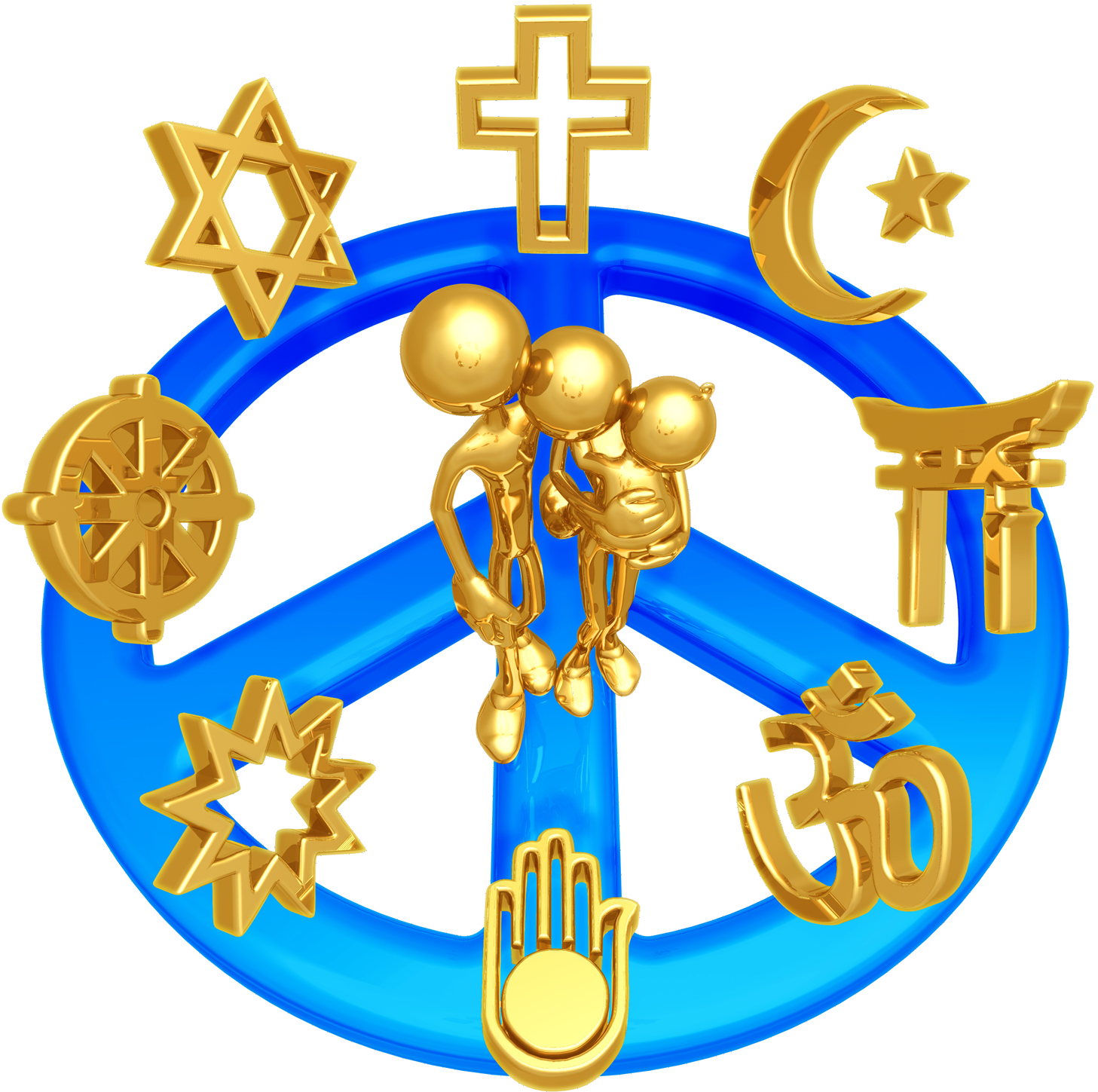 Lumaxart Human Family With World Religions - Right To Choose Religion (1500x1500), Png Download