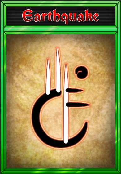 Occultcardearthquake - Poster (430x600), Png Download