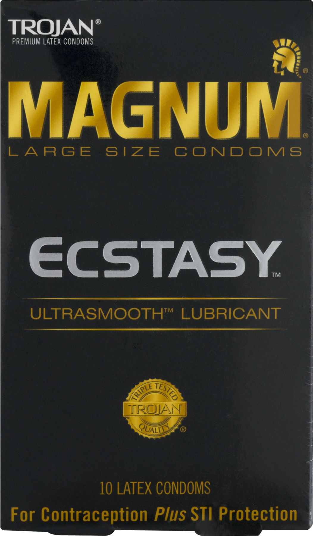 Trojan Magnum Ribbed 12 (1800x1800), Png Download