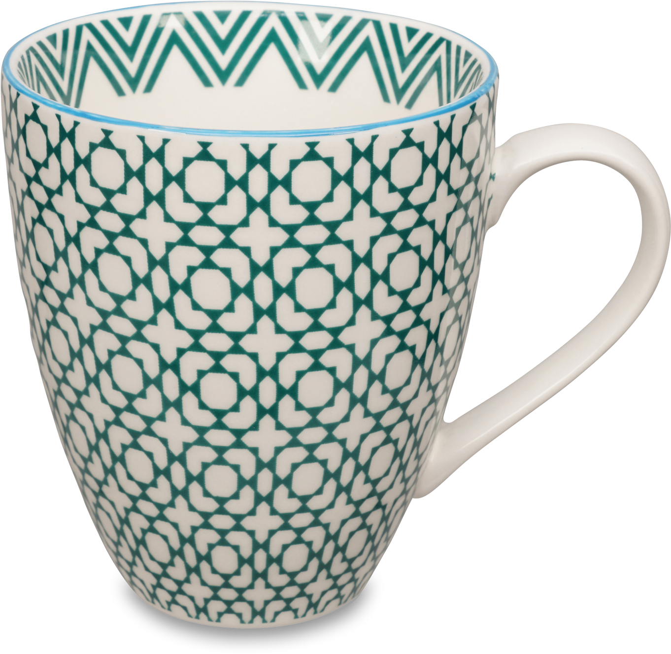 Tokyo Design Studio Geometric Eclectic Green Pattern (1960x1494), Png Download