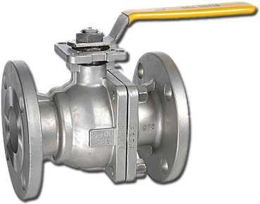 Reduced Port Flanged Industrial Ball Valve [series - Types Of Ball Valves Pdf (400x313), Png Download