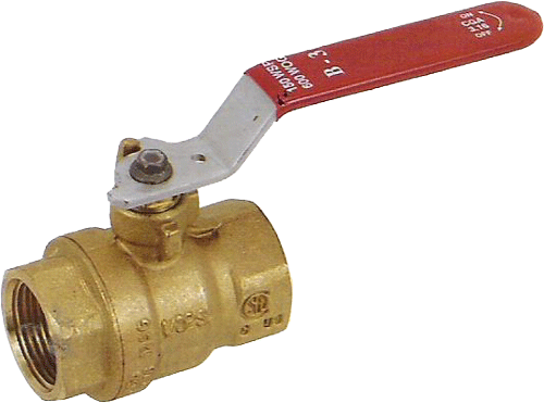 Premium Brass Ball Valve - Ball Valve Brass Png (500x371), Png Download