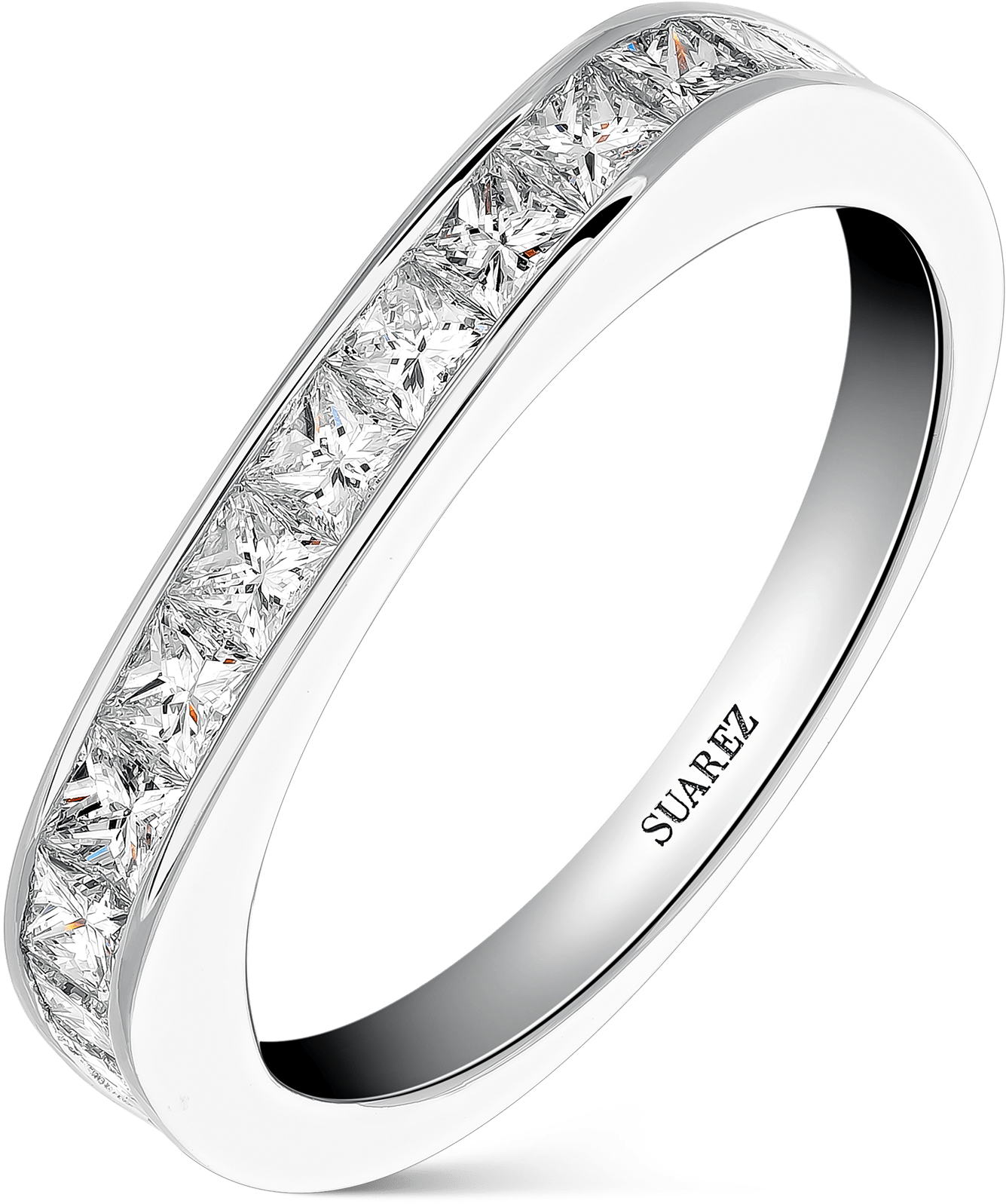 1943 Ring - Solitaire Or Blanc Diamant (2362x2362), Png Download