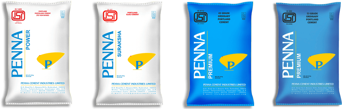 Cement In India - Penna Cement (1173x373), Png Download