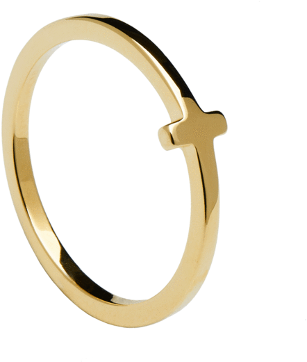 Anillo Mini Stick Gold - Silver (600x600), Png Download