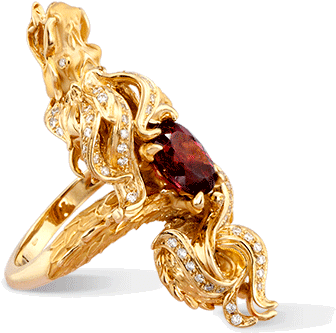 Carrera Y Carrera - Carrera Y Carrera Dragon Ring (471x400), Png Download