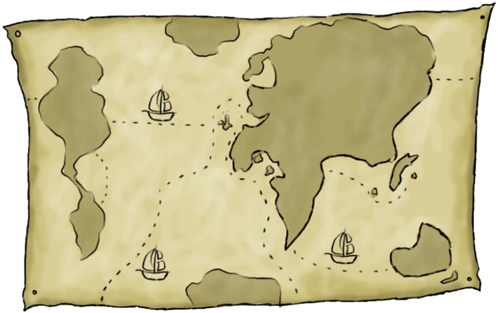 Road Map Clipart Free - Map Clipart Transparent (742x510), Png Download