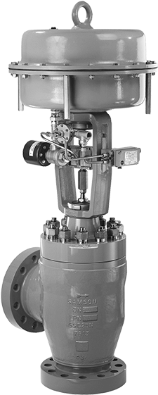 Heavy Duty Angle Control Valve - Angle Globe Control Valve (500x560), Png Download