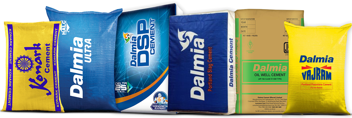 Our Brands - Dalmia Cement (1229x481), Png Download