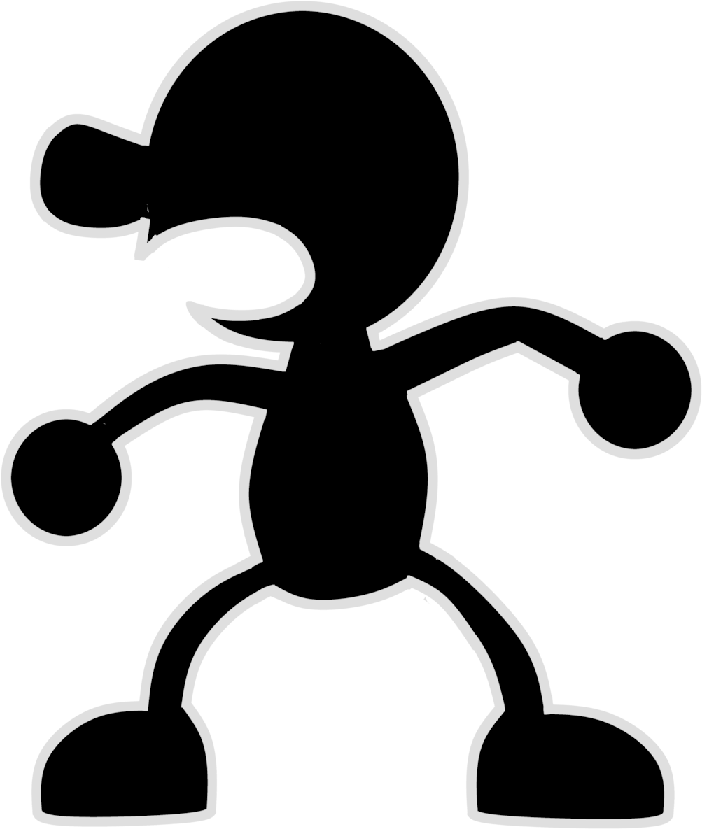 Mr Game And Watch - Mr Game And Watch Png (790x1011), Png Download