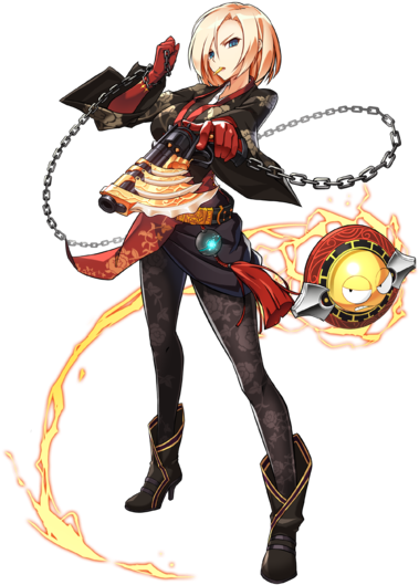 Crimson Rose - Rose Elsword (380x586), Png Download