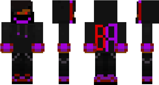 Minecraft Skin Bloodyrose - Skin Afif Yulistian Minecraft (600x348), Png Download