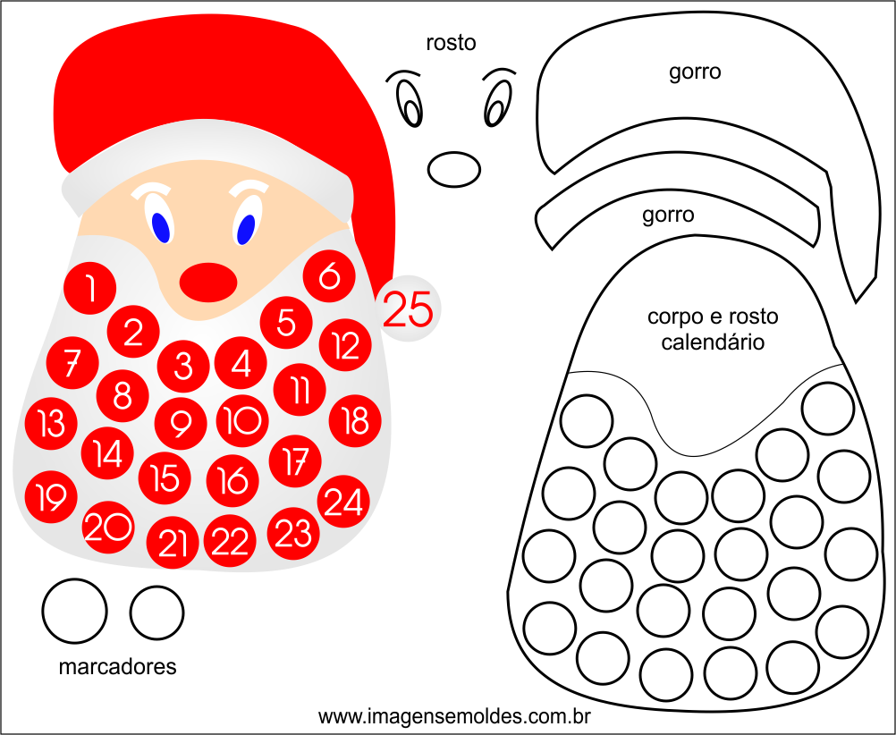 Molde De Natal Para Eva Feltro E Artesanato - Molde Natal Em Eva (1002x822), Png Download