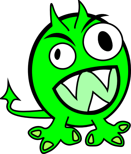 Creepy Clipart Sea Monsters - Monster Clip Art (504x594), Png Download
