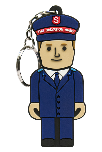 Key Chain 4gb Usb Drive Sa Man - Salvation Army Cartoon Man (600x600), Png Download