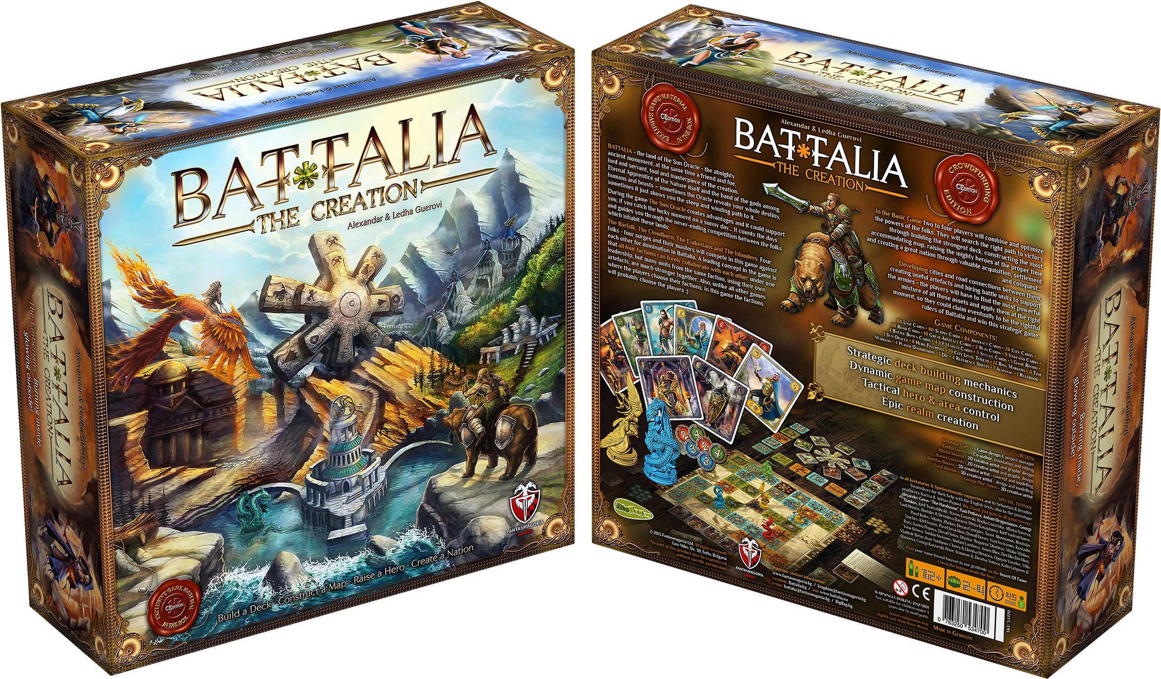 The Creation 3d Box L2 Br2 2015 En Hq1500 - Battalia: The Creation [brettspiel] (2727x1500), Png Download