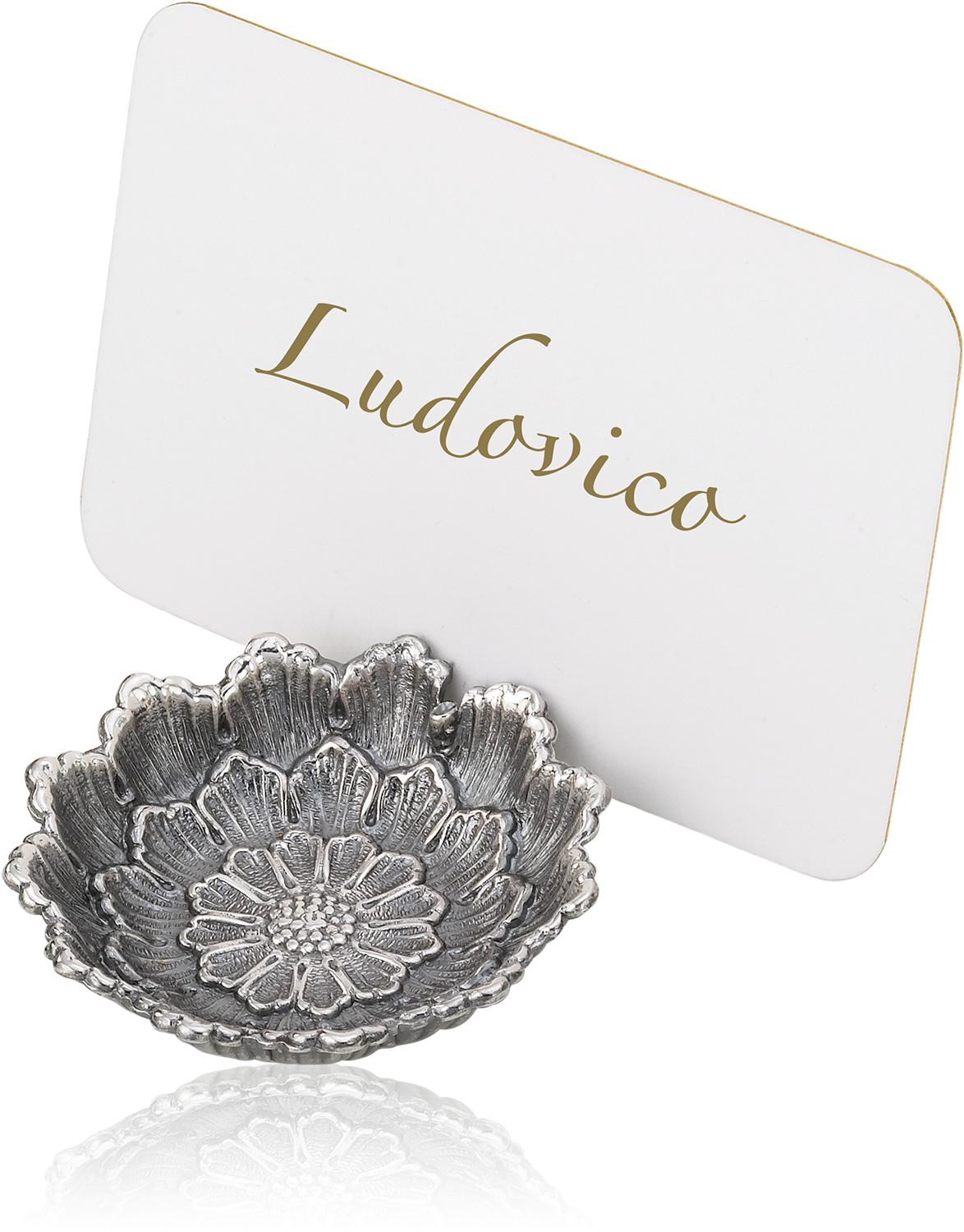 Place Marker Dahlia - Silver (1800x1800), Png Download