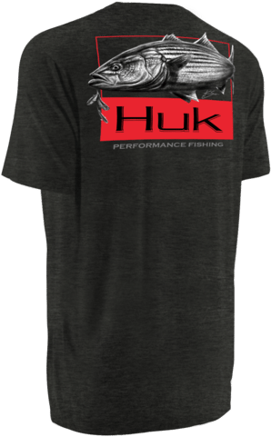 Huk Kscott Striper Tee - Huk Striped Bass Tshirt (480x480), Png Download
