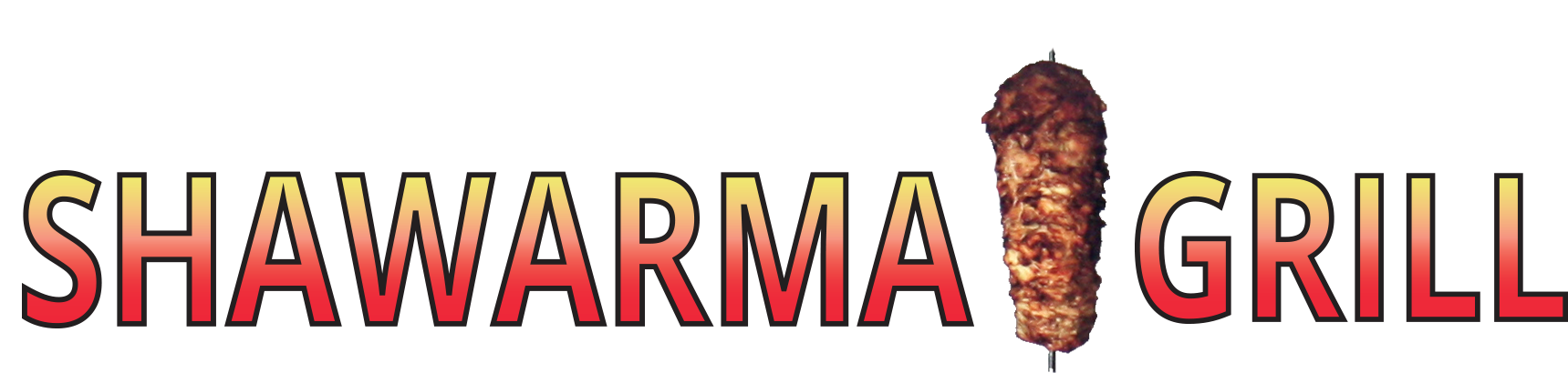 Meenashawarmagrilllogo White - Shawarma (1881x468), Png Download