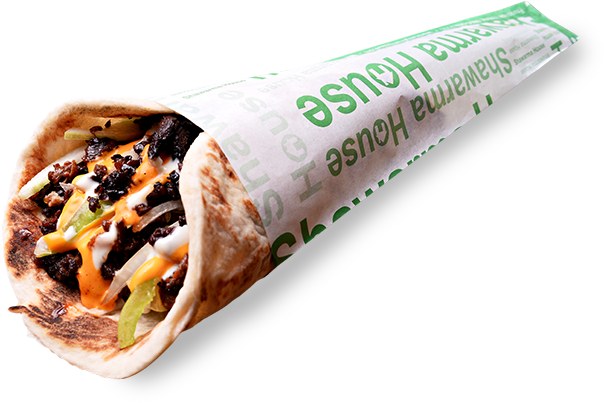 Beef Shawarma W/ Veggies - Mission Burrito (632x492), Png Download