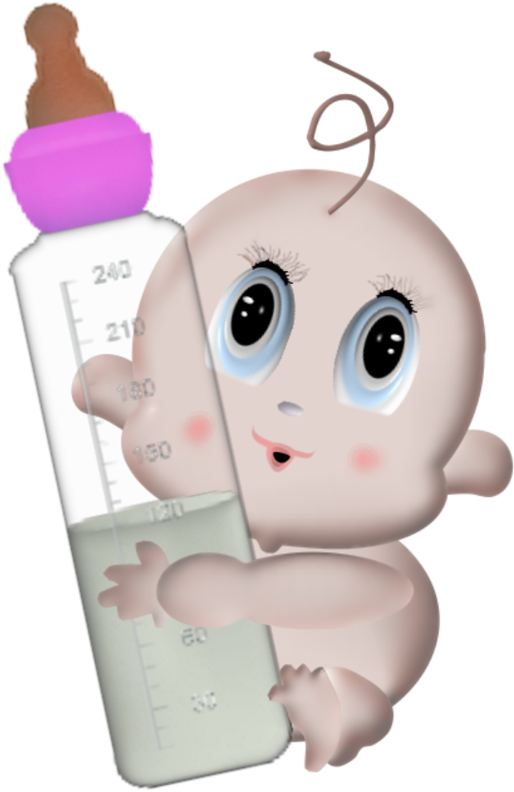 Tout Est Réalisé Avec Ulead Photoimpact12 Bebe2911 - Bebe Con Tetero Animado (800x1147), Png Download