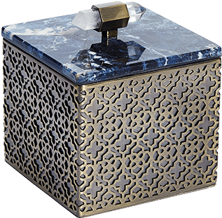 Previous - Kendra Scott Square Filigree Stone Box - Green (402x380), Png Download