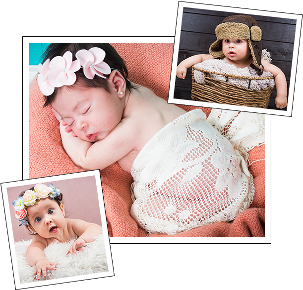 Fotos De Estudio Para Bebés - Sesion De Fotos Para Bebes (620x582), Png Download