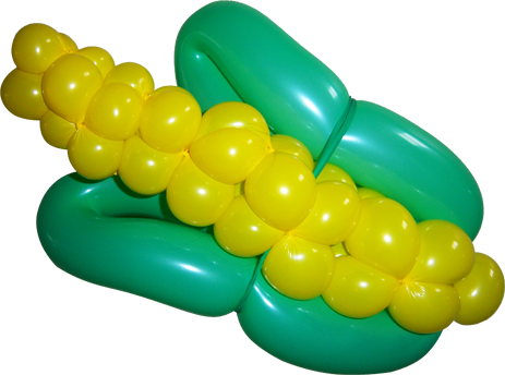 Corn - Balloon Animals - Maize (463x344), Png Download