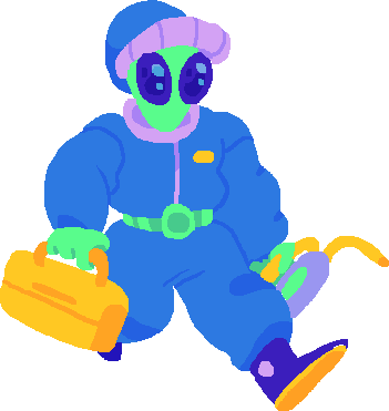 Mechanic Alien - Bond Street Station (351x371), Png Download