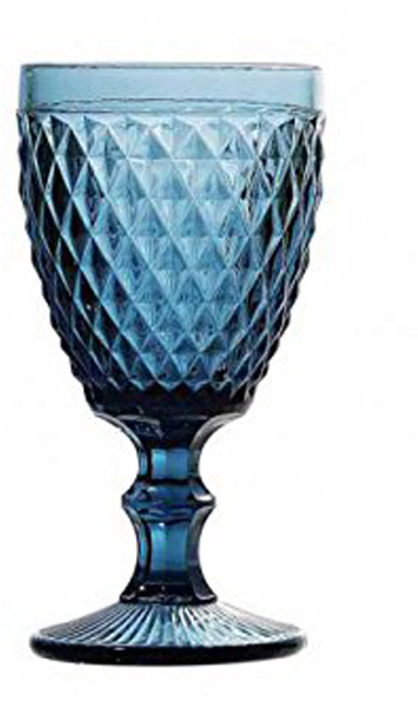 Copa De Vino Cristal Azul - Taça Bico De Abacaxi (642x642), Png Download