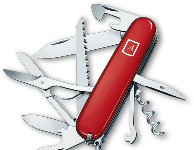 Diseño Web Madrid - Huntsman Victorinox Swiss Army Pocket Knife (blue, (755x584), Png Download