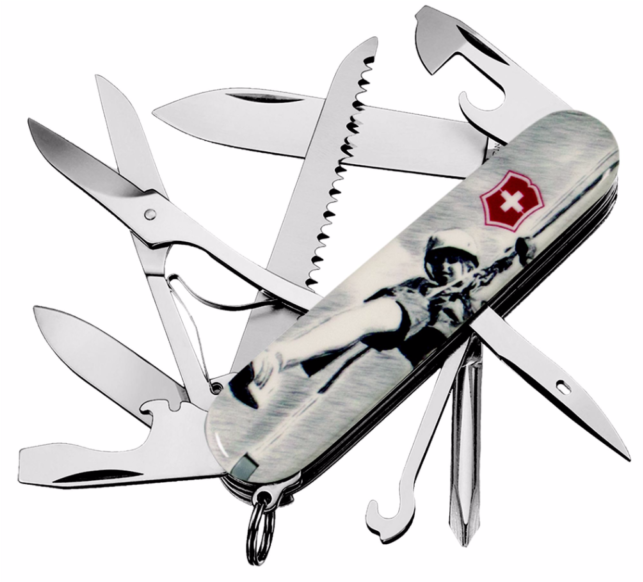 National Boy Scout Jamboree Official Swiss Army Huntsman - Victorinox Huntsman Knife Blade - Blue, Medium/60 Mm (1024x581), Png Download