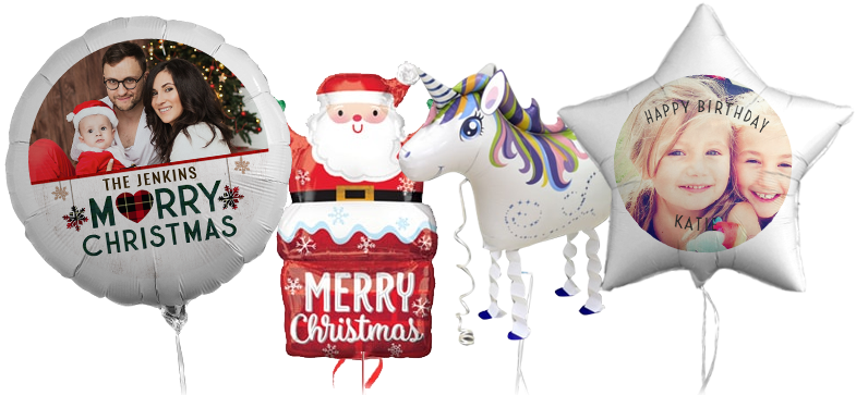 Balloons - Walking Unicorn Balloon (785x363), Png Download