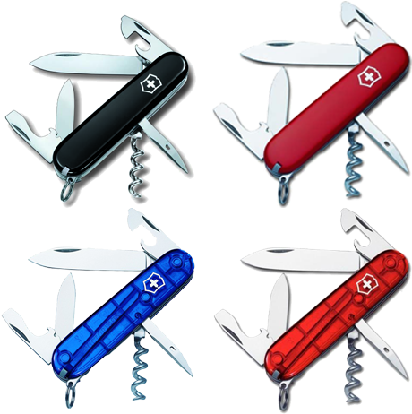 Victorinox Spartan Swiss Army Knife - Victorinox Spartan Pocket Knife (black) (500x500), Png Download