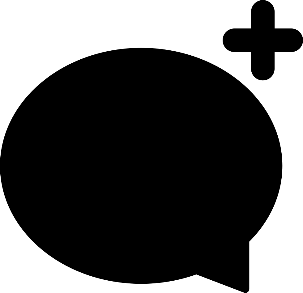 Talk Bubble Plus - Icon (980x948), Png Download