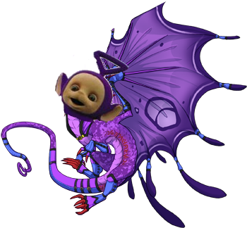 Purple Fae Teletubby - Flight Rising Arcane Skins (350x350), Png Download
