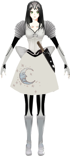 To The Moon Dress - Alice Otherlands Moon (250x504), Png Download